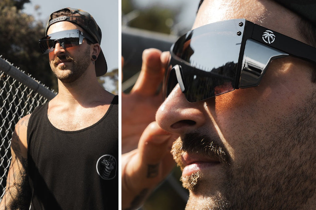 Heat Wave Performance Lazer Face Silver Z87+ Sunglasses