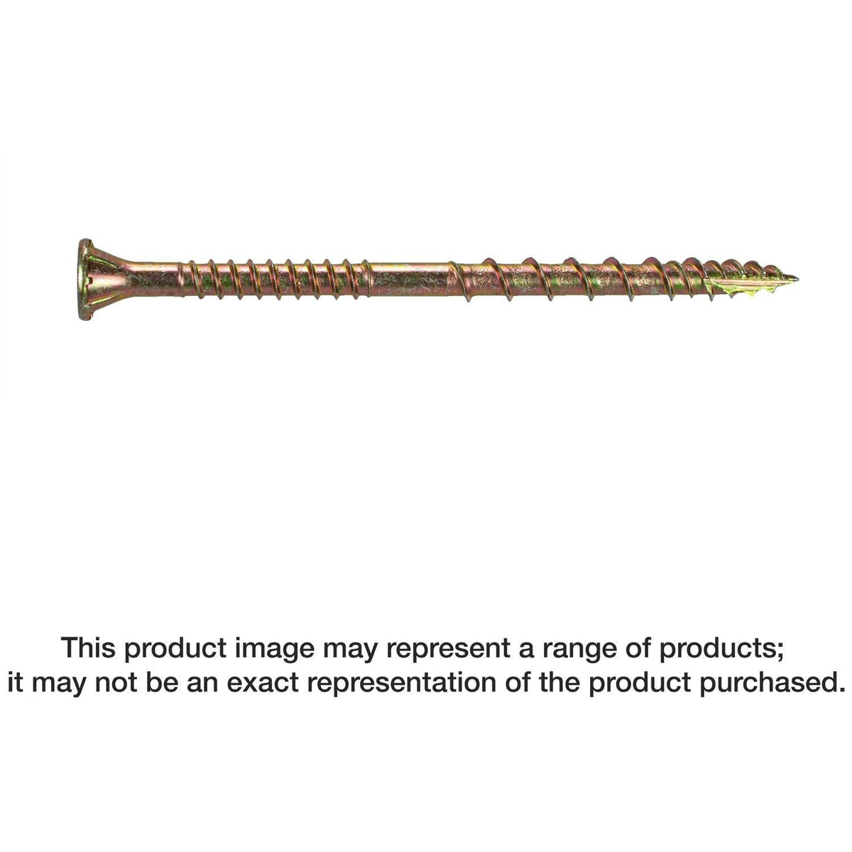 Simpson Strong-Tie CSVZ3MB Strong-Drive CSV Construction Screw, #10 x 3-in. T25, Flat Head, Yellow Zinc, 1750-Pack