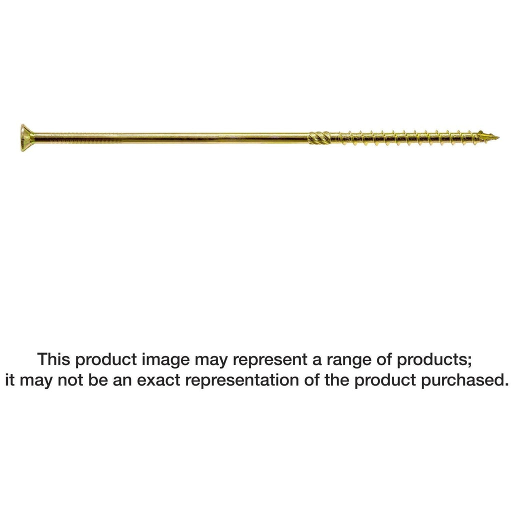 Simpson Strong-Tie SDCP22912 Strong-Drive SDCP TIMBER-CP Screw, 0.315-in. x 9-1/2-in. T40, Yellow Zinc, 250-Pack