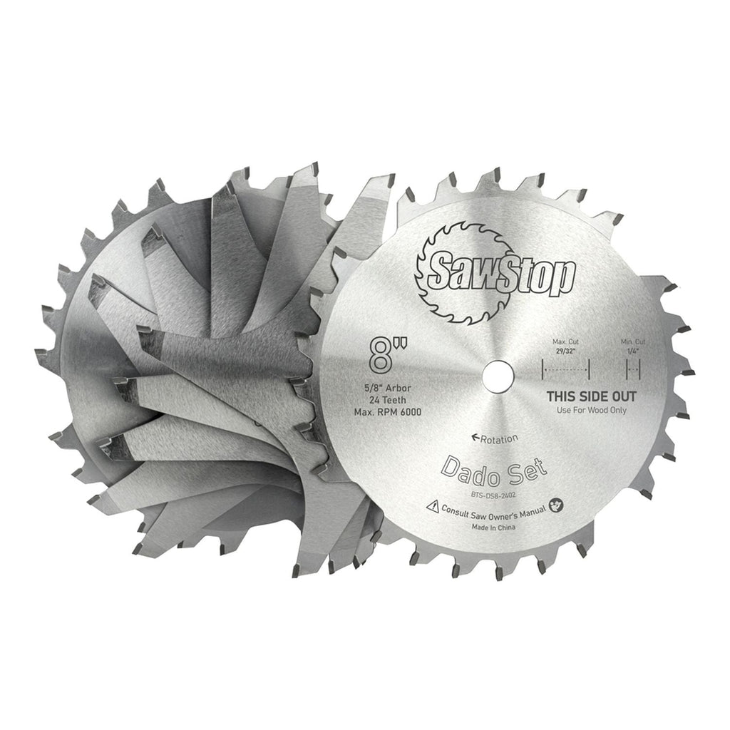 Sawstop BTS-DS8-SYS Premium 8-in. Dado Set with Systainer