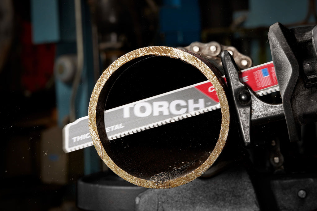 Milwaukee 48-00-5303 12-Inch 7-TPI The TORCH with Carbide Teeth SAWZALL Reciprocating Saw Blade, 3-Pack
