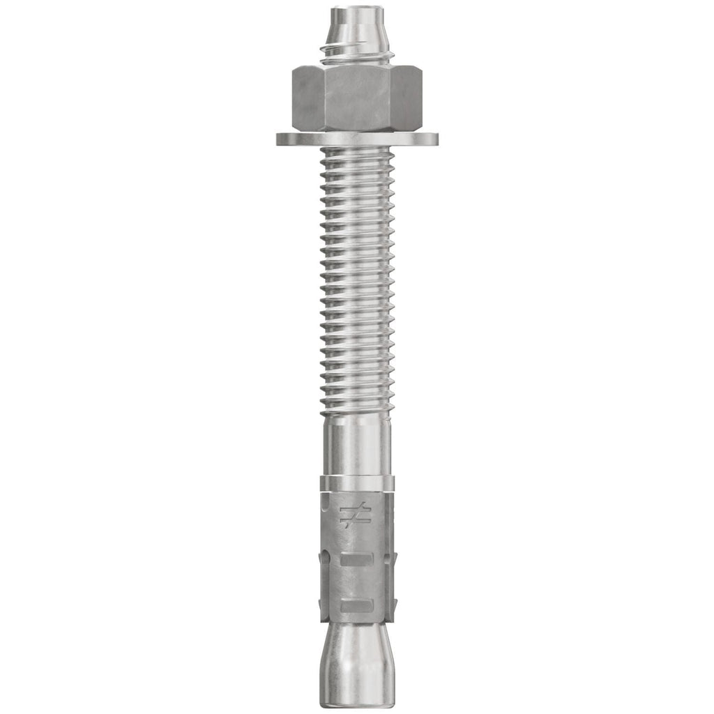 Simpson Strong-Tie STB2-37312S6F50 Strong-Bolt 2, 3/8-in. x 3-1/2-in. Type 316 Stainless-Steel Wedge Anchor, Fully Assembled, 50-Pack