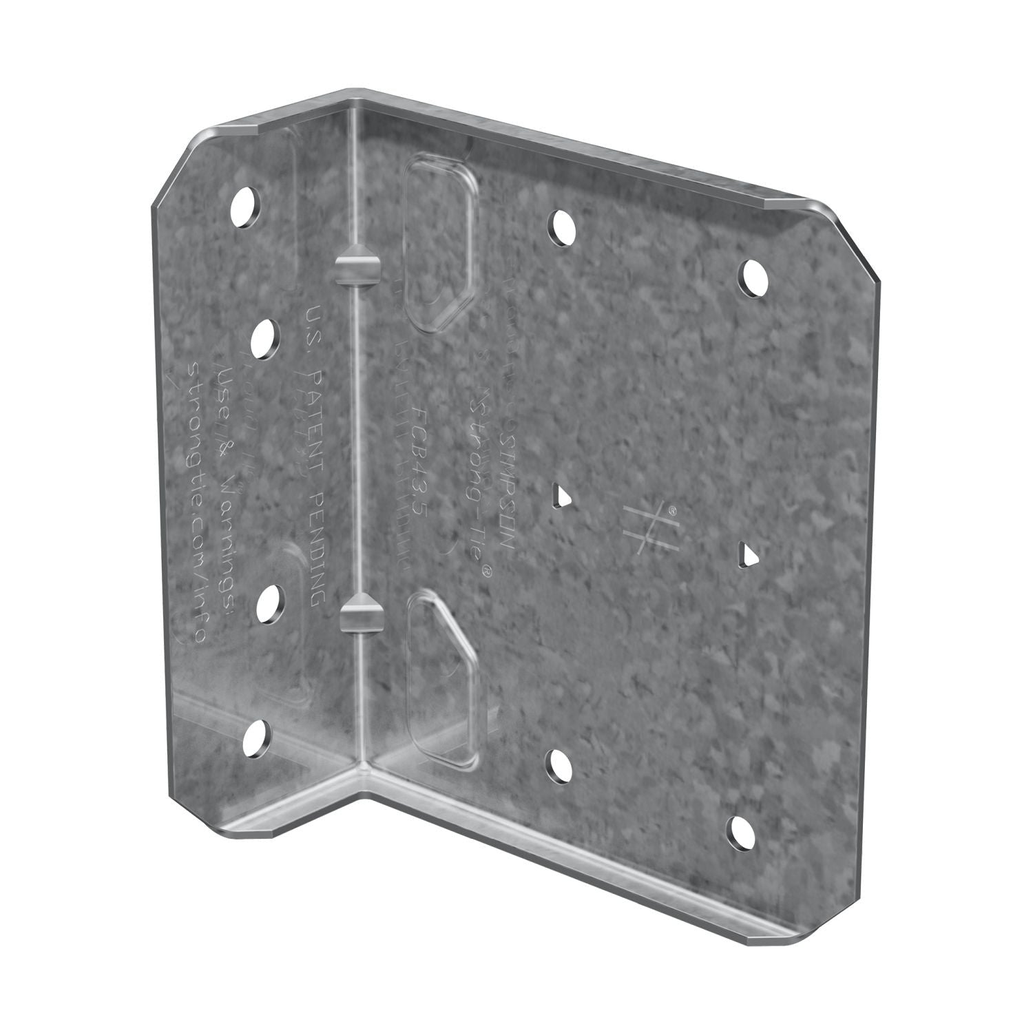 Simpson Strong-Tie FCB43.5-R25 FCB 3-1/2-in. Bypass Framing Fixed-Clip Connector, 25-Pack