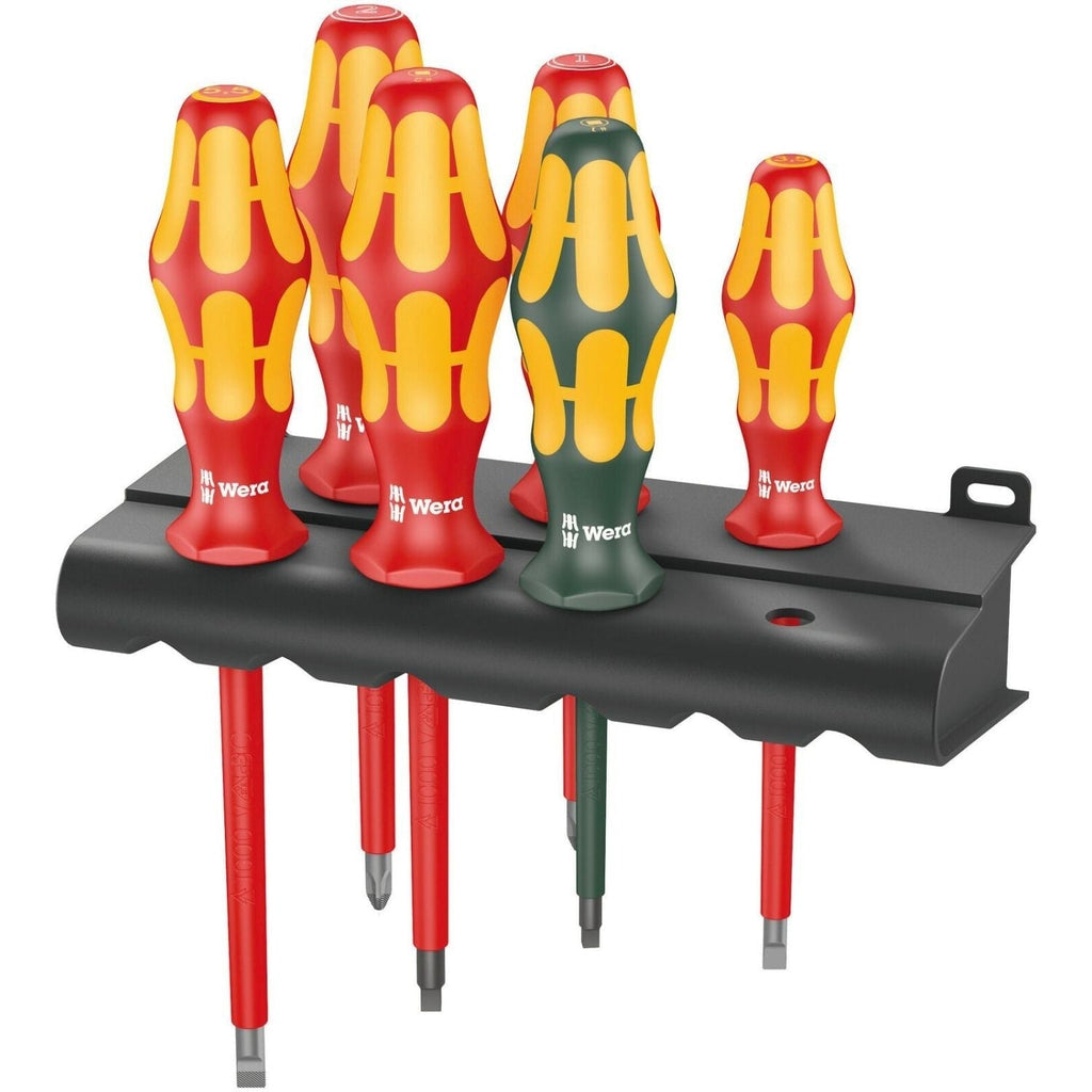 Wera 160 I/168 I/6 Rack Screwdriver Set Kraftform Plus Series 100, And Rack, 6-Pieces