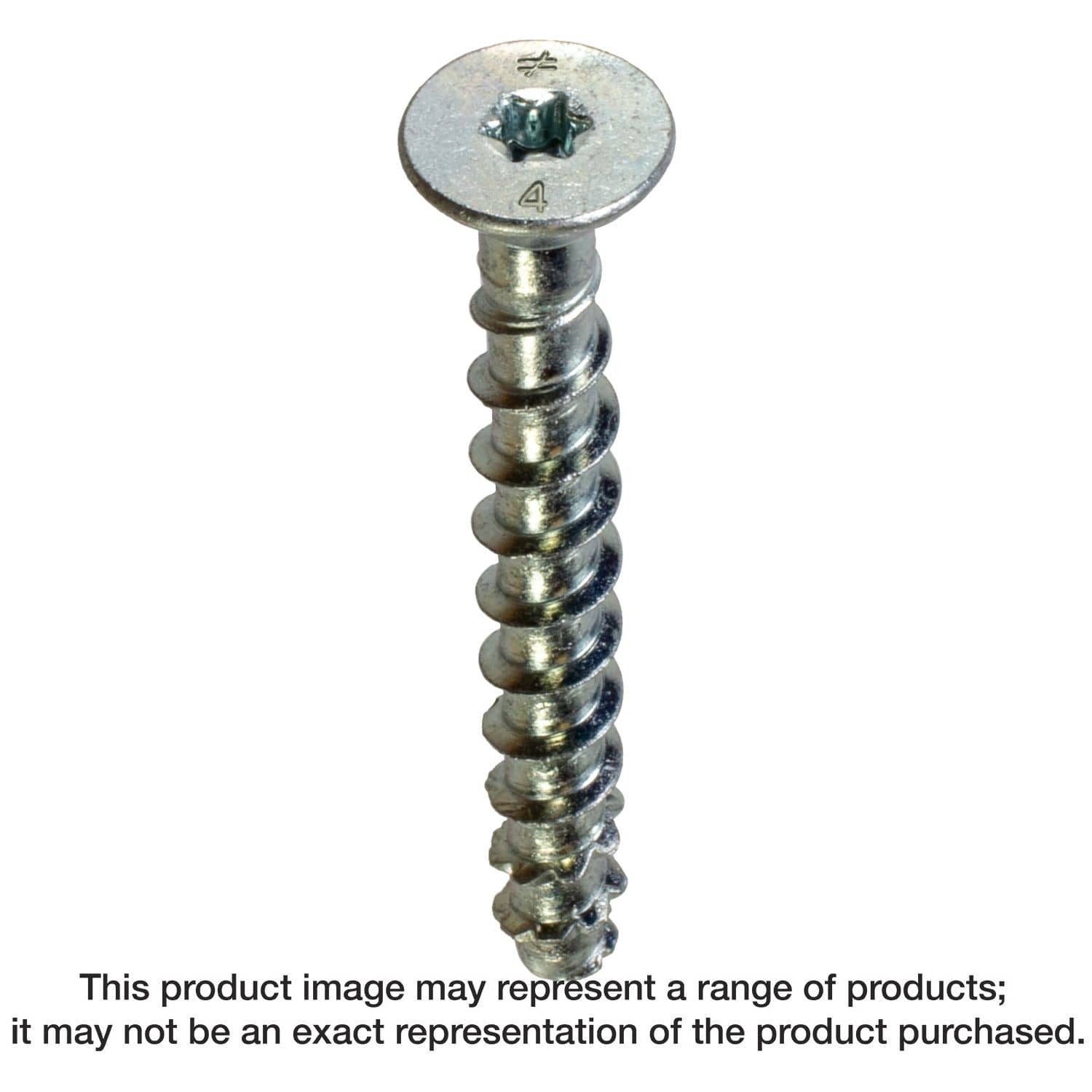 Simpson Strong-Tie THDB25312CS Titen HD 1/4-in. x 3-1/2-in. Zinc-Plated Countersunk Head Heavy-Duty Screw Anchor, 50-Pack