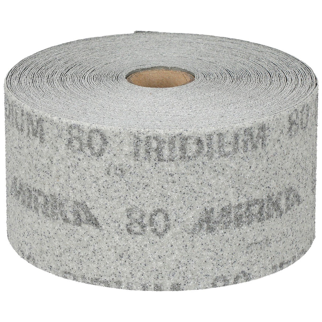 Mirka Iridium 2.75-in. x 60-ft. 80 Grit PSA Sanding Roll for Universal Sanding (24-574-080)