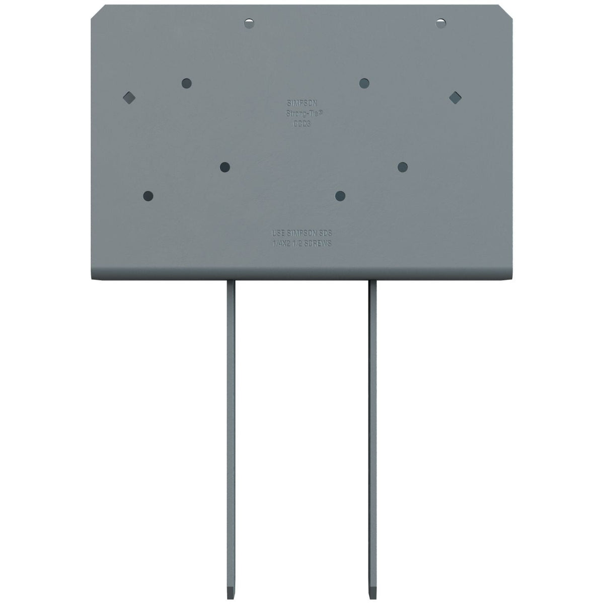 Simpson Strong-Tie CCQ4.62-3.62SDS CCQ Column Cap for Triple-2x Beam, 4x Post with Strong-Drive SDS Screws