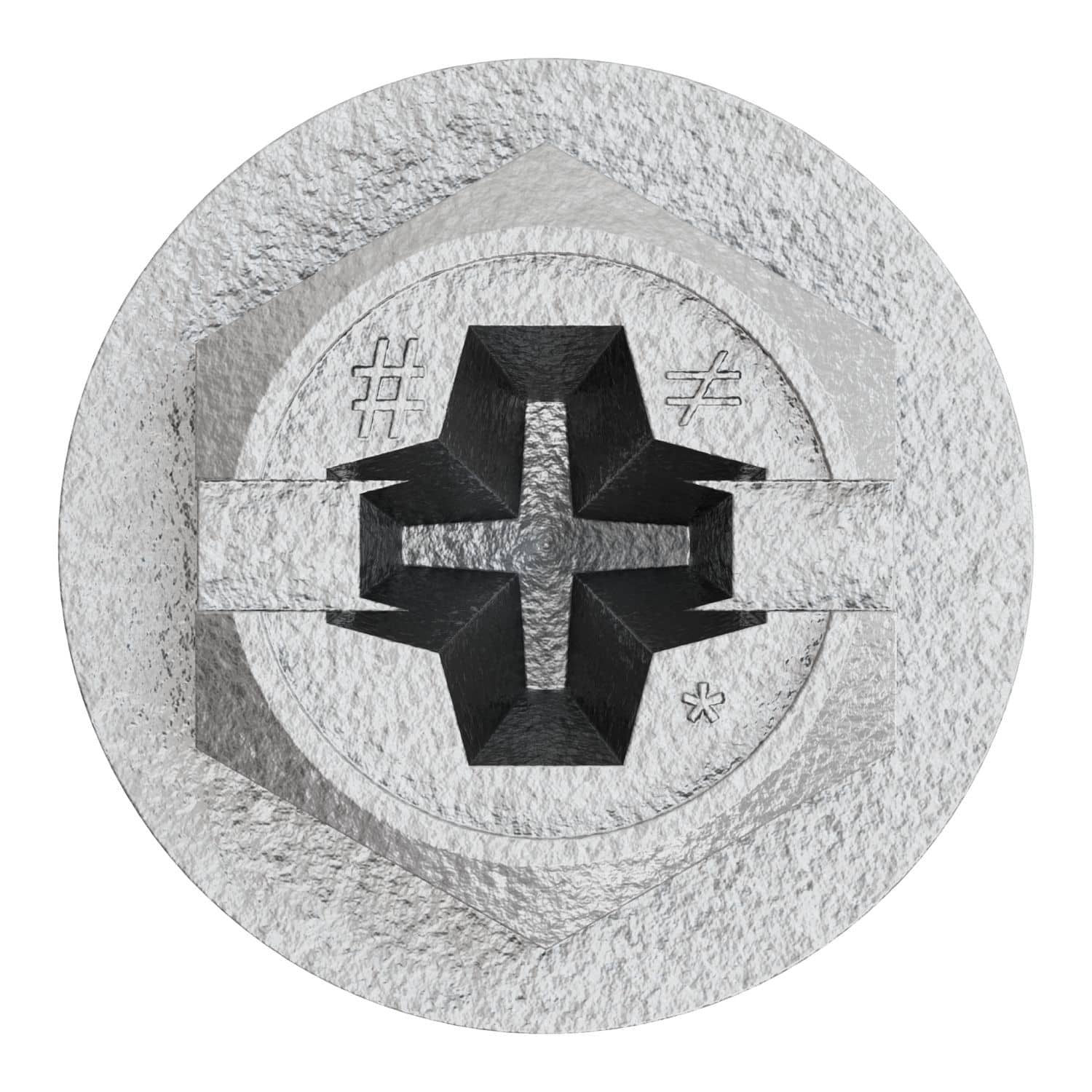 Simpson Strong-Tie TNTSS625134H Titen Turbo, 1/4-in. x 1-3/4-in. Type 316 Stainless-Steel Hex-Head Concrete and Masonry Screw, 50-Pack