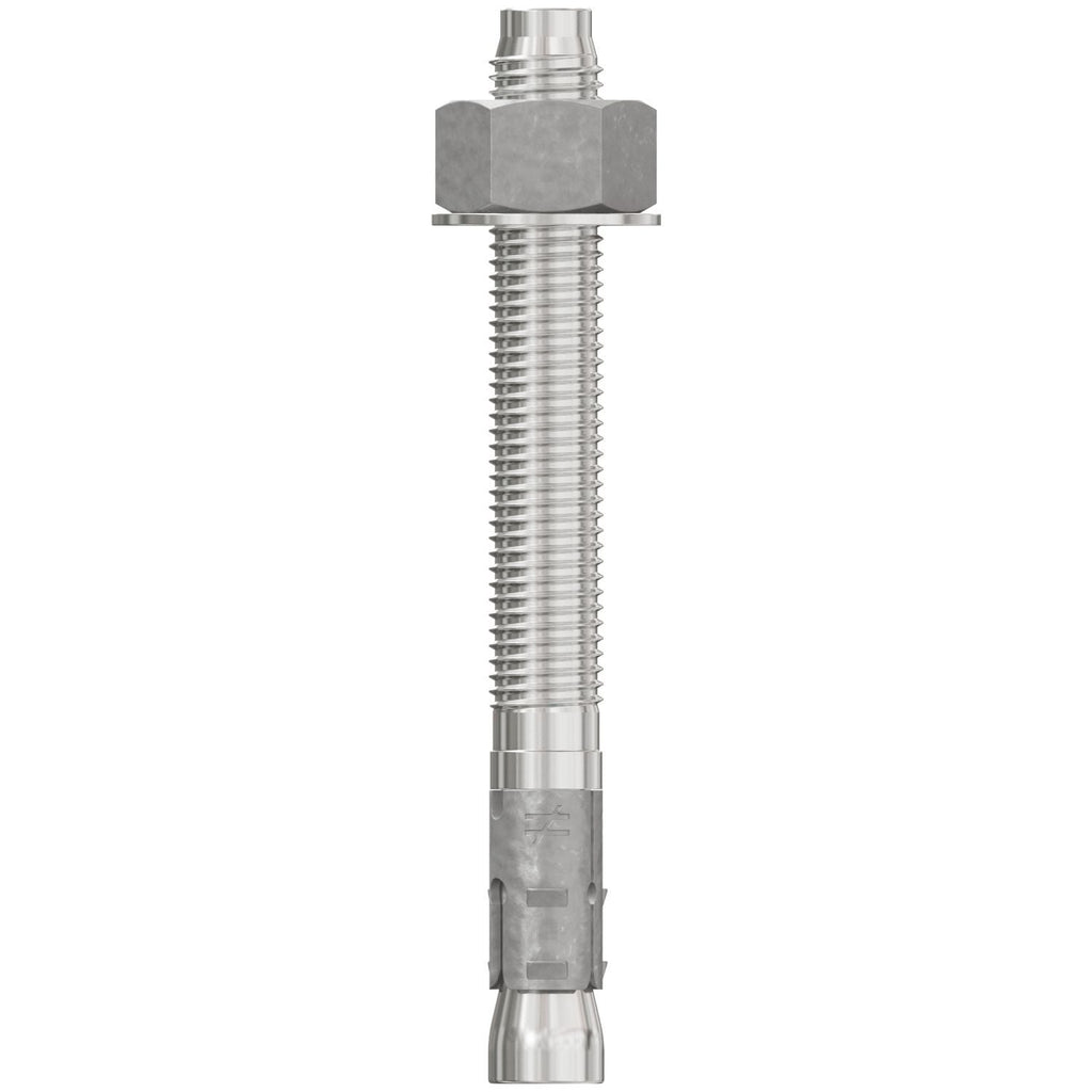 Simpson Strong-Tie STB2-75700S4F10 Strong-Bolt 2, 3/4-in. x 7-in. Type 304 Stainless-Steel Wedge Anchor, Fully Assembled, 10-Pack