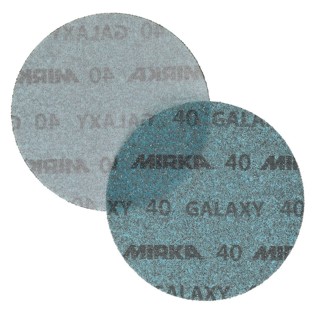 Mirka Galaxy 6-in. 40 Grit Hook and Loop Sanding Discs, 50-Pack for Power Sanders (FY-622-040)