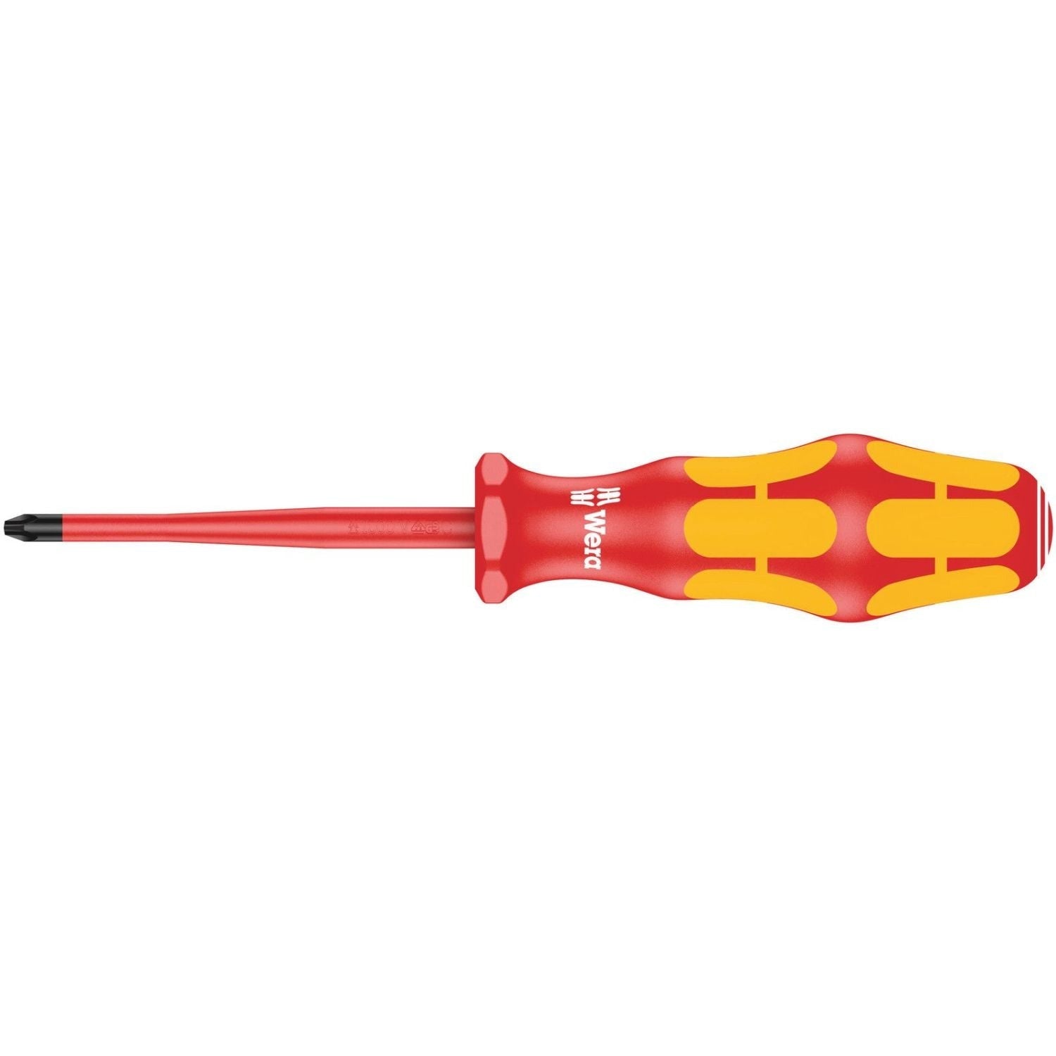 Wera 162 Is Ph VDE Insulated Screwdriver With Reduced Blade Diameter For Phillips Screws, Ph 1x80-mm.