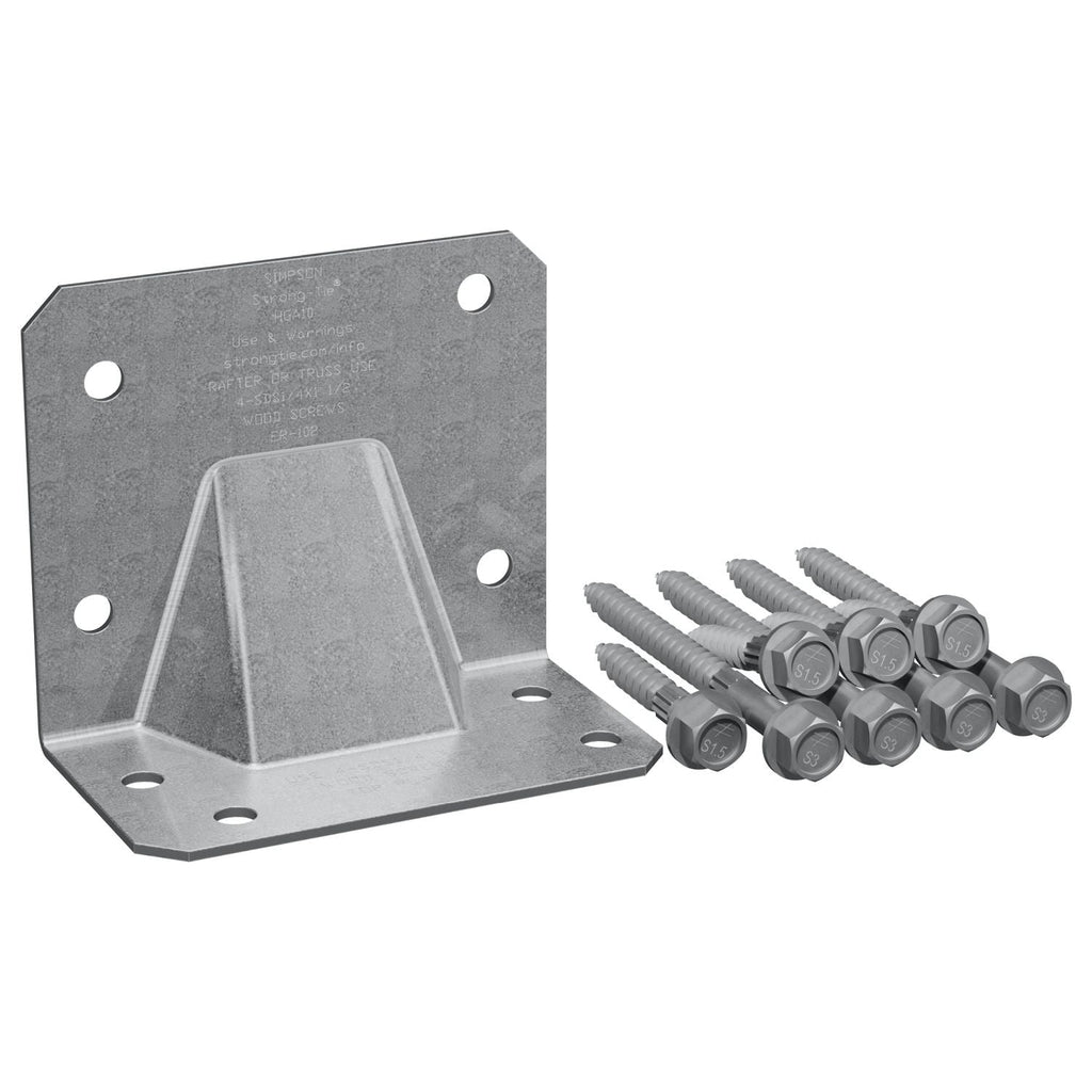 Simpson Strong-Tie HGA10KT HGA Galvanized Hurricane Gusset Angle with SDS Screws, 10-Pack