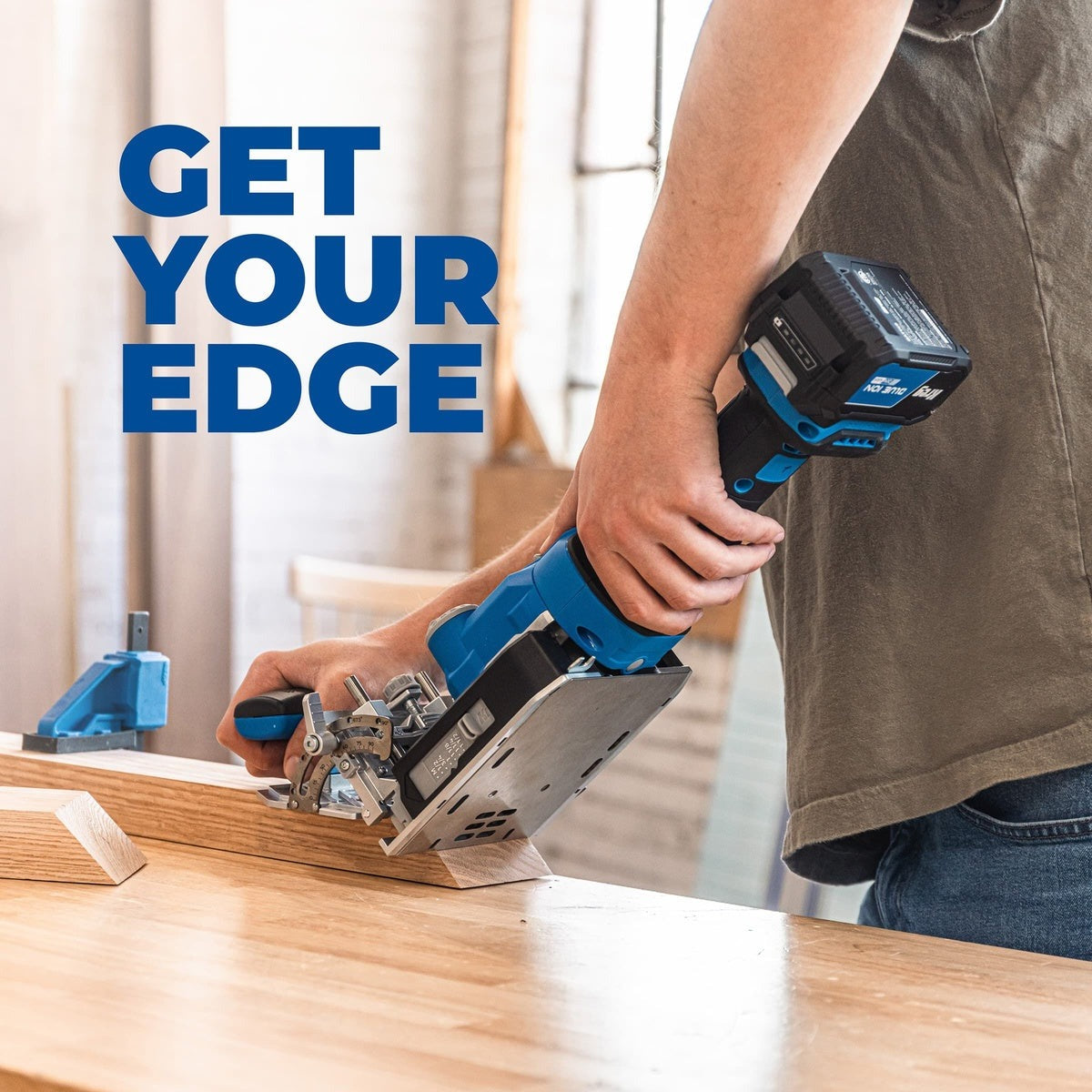 Kreg Edge 20V Ionic Cordless Brushless Loose Tenon Joiner 4.0Ah Kit (KPTBEDGE100B)