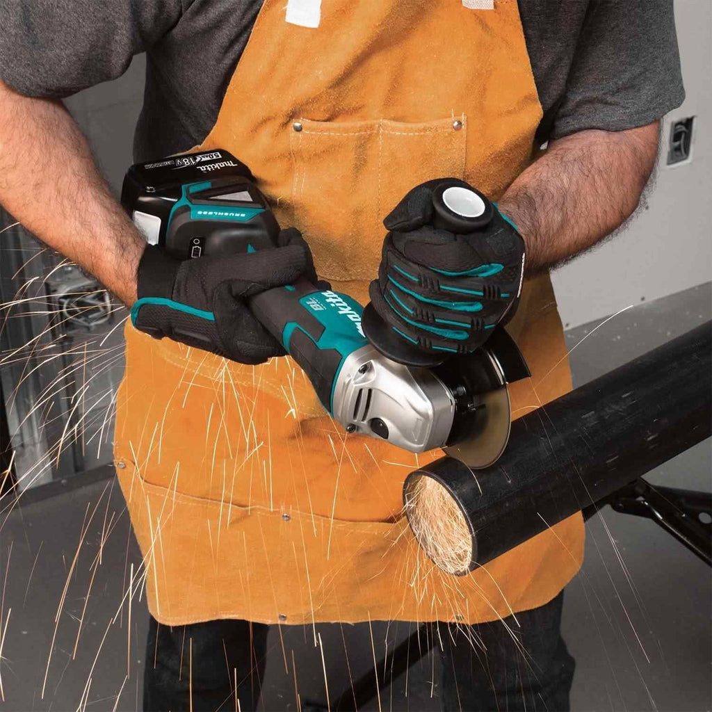 Makita XAG11T 18V LXT Lithium-Ion Brushless Cordless 4-1/2"Â / 5" Paddle Switch Cut-Off/Angle Grinder Kit, with Electric Brake (5.0Ah)