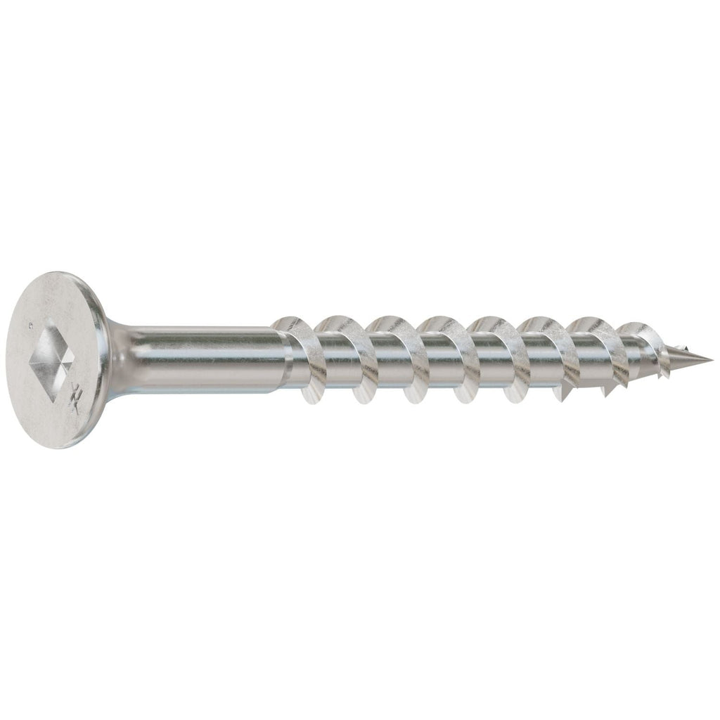 Simpson Strong-Tie T08162DBB Bugle-Head Wood Screw, Square Drive, #8 x 1-5/8-in. #2 Square, Type 316, 4000-Pack