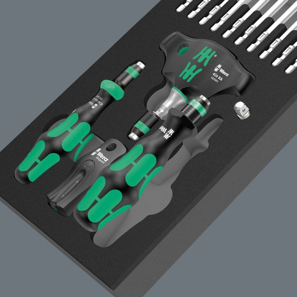 Wera 9752 Foam Insert Kraftform Kompakt With Ratchet Functionality Set 1, 24-Pieces