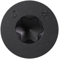 Simpson Strong-Tie TNTBL18314TF Titen Turbo, 3/16-in. x 3-1/4-in. 6-Lobe Flat-Head Concrete and Masonry Screw, Black, 100-Pack