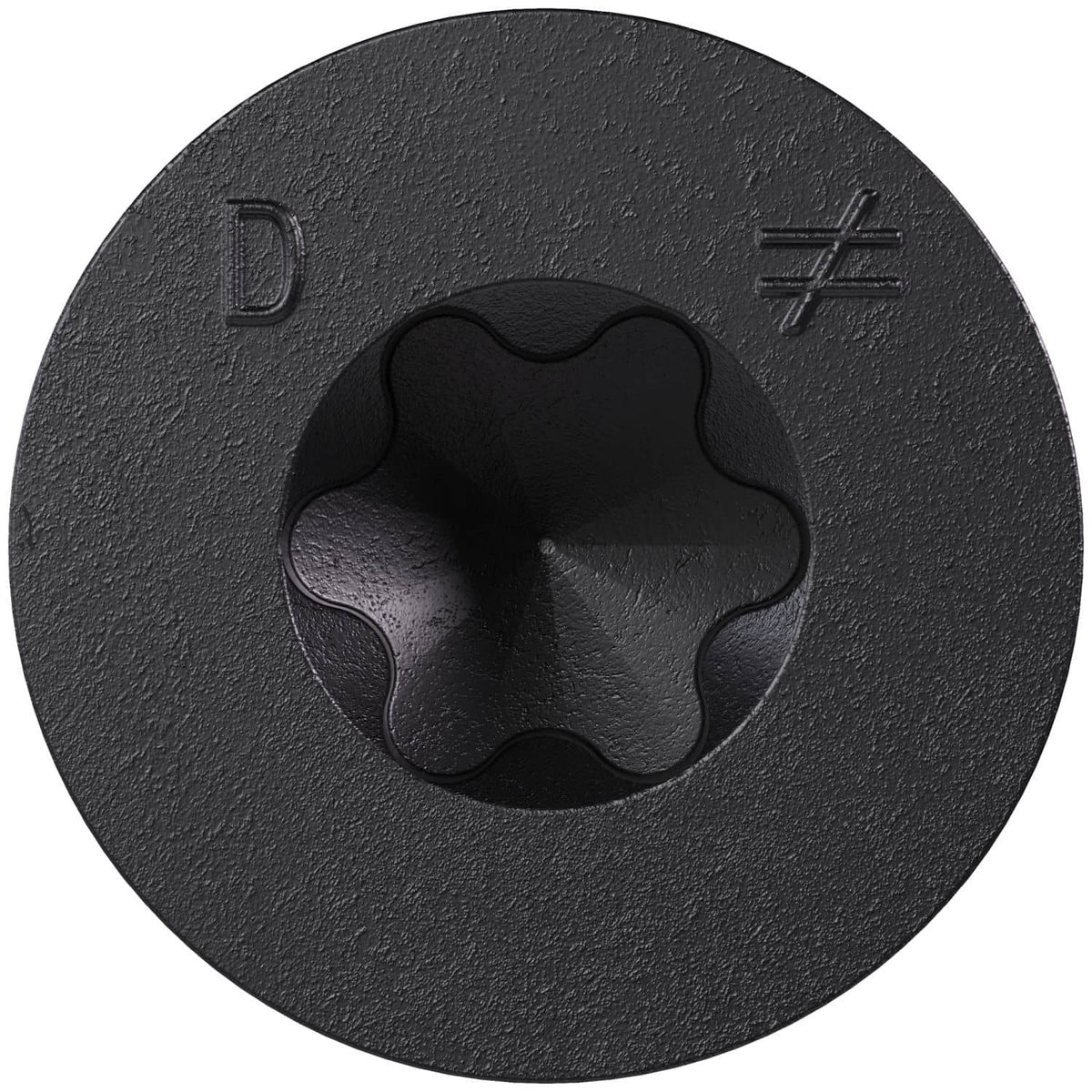 Simpson Strong-Tie TNTBL18314TF Titen Turbo, 3/16-in. x 3-1/4-in. 6-Lobe Flat-Head Concrete and Masonry Screw, Black, 100-Pack
