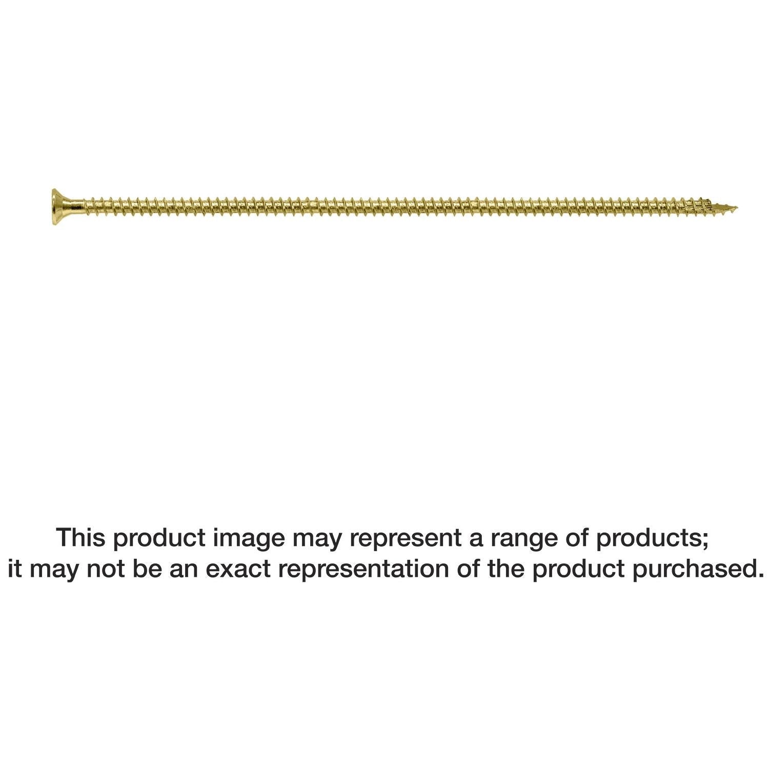Simpson Strong-Tie SDCF221134 Strong-Drive SDCF TIMBER-CF Screw, 0.315-in. x 11-3/4-in. T40, Yellow Zinc, 250-Pack