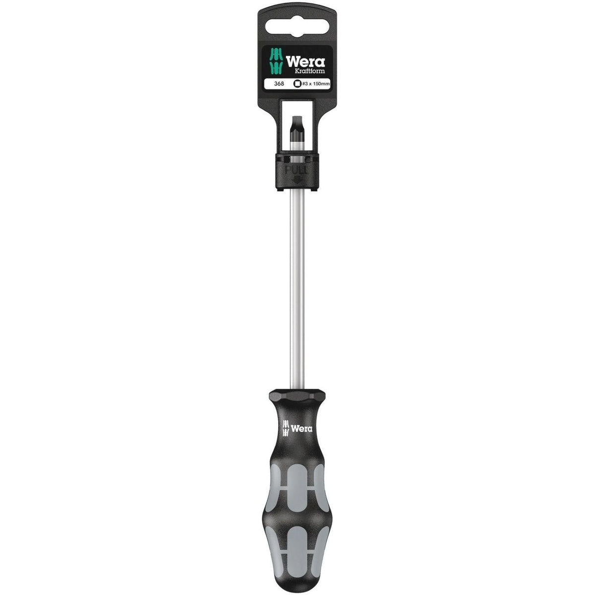 Wera 368 SB Screwdriver For Square Socket Head Screws, # 3x150-mm.