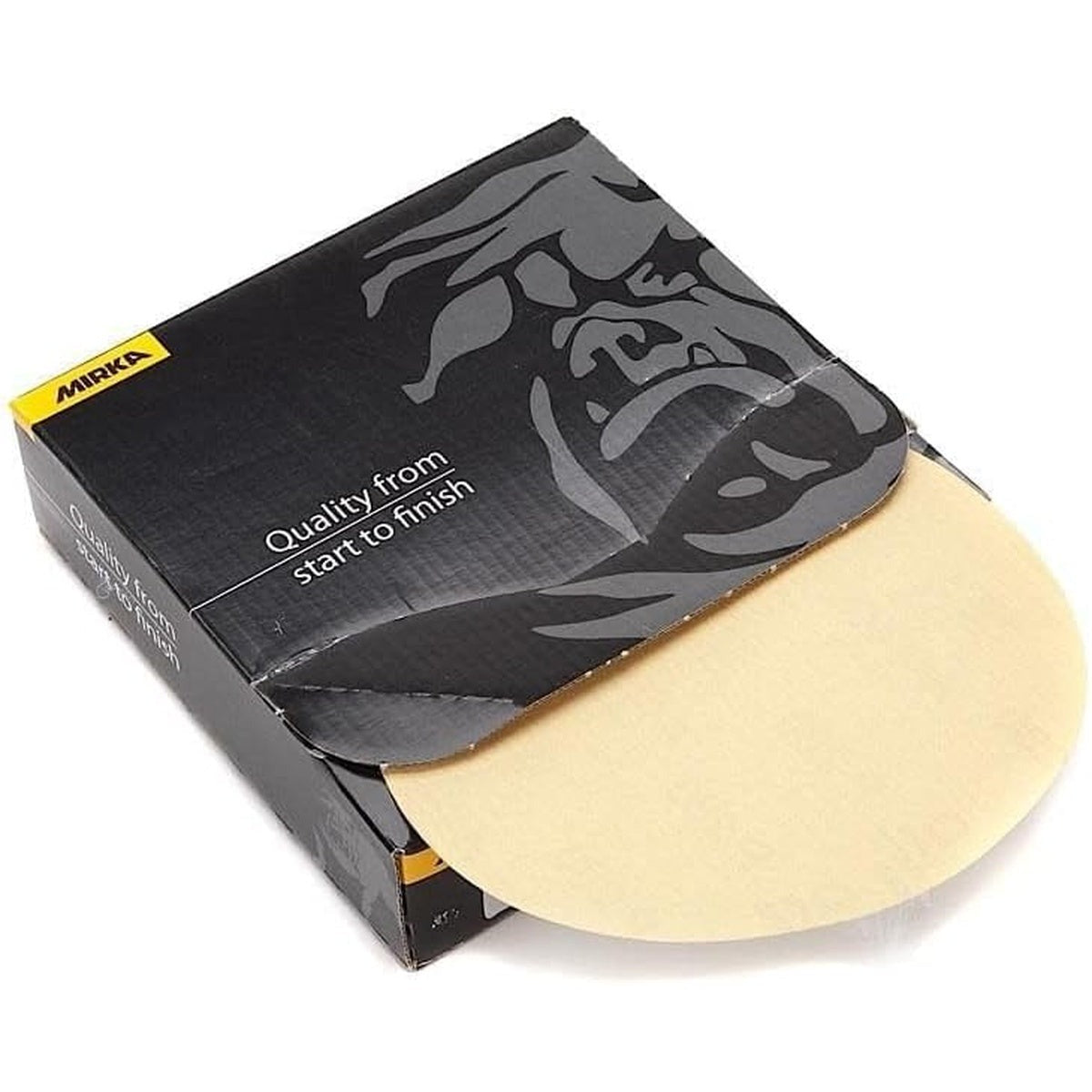 Mirka 6-in. 80 Grit PSA No-Hole Sanding Discs 100-Pack for Sanders (23-379-080)