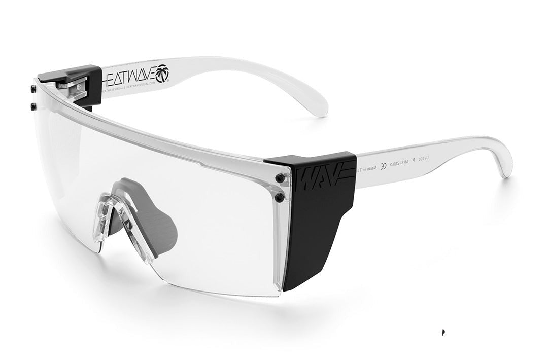 Heat Wave Lazer Face Vapor Clear Frame Clear Anti Fog Lens Z87 Sunglasses