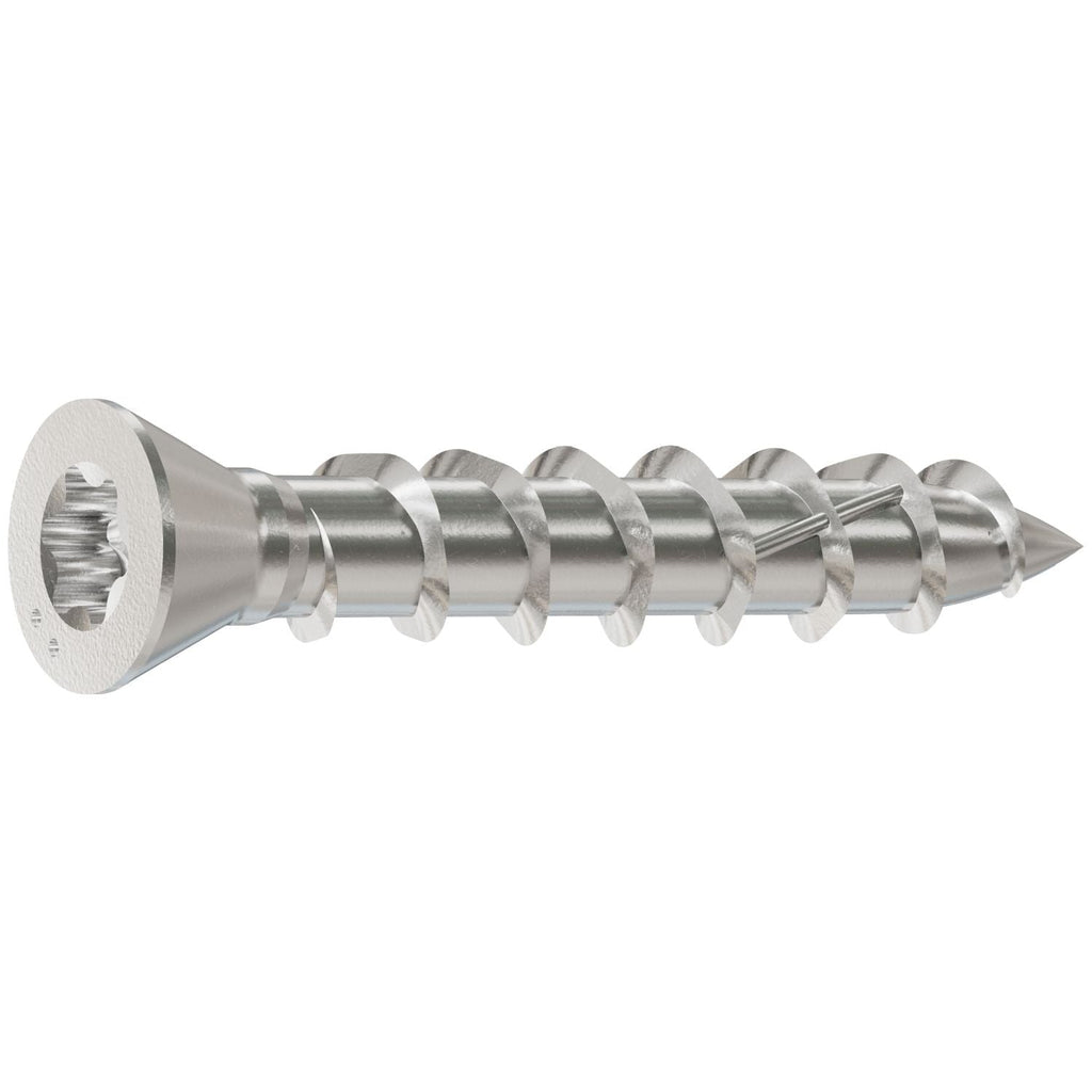 Simpson Strong-Tie T07100WP1 Deck-Drive DWP WOOD SS Screw, #7 x 1-in. T15, Trim Head, Type 316, 1-lb.