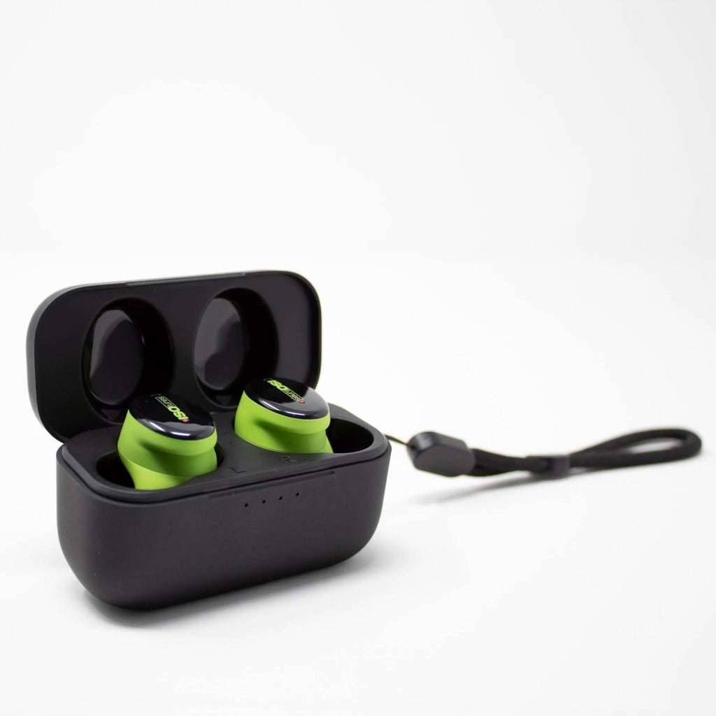 ISOtunes IT-15 FREE Aware True Wireless Bluetooth Earbuds - Safety Green, Ambient Listening Technology