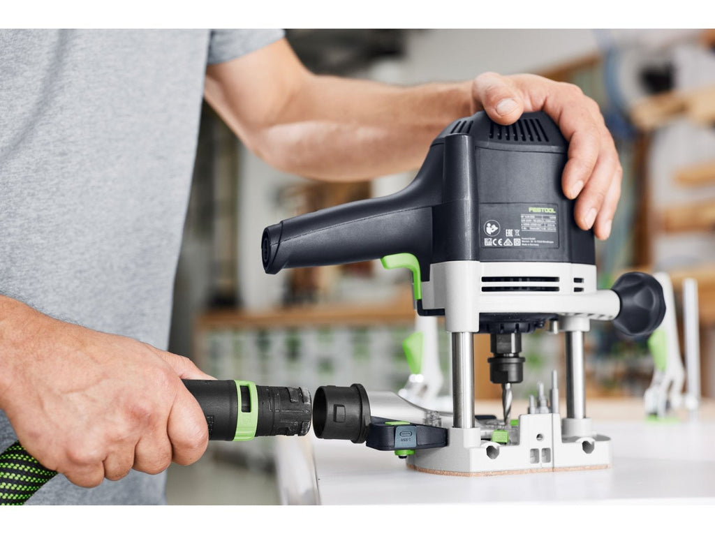 Festool OF 1400 EBQ-Plus Corded Plunge Router with LED Light in Systainer (578951)