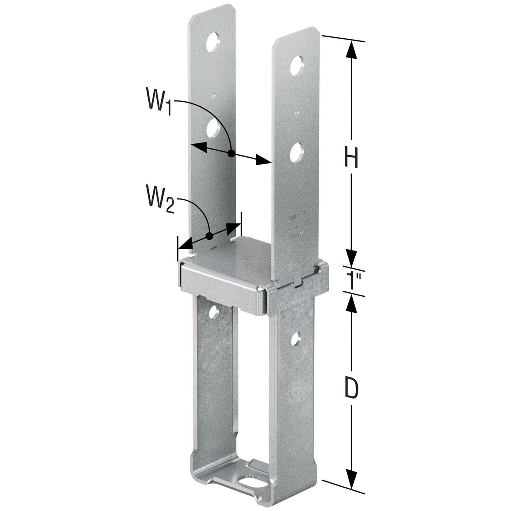 Simpson Strong-Tie CBST44Z CBST ZMAX Standoff Column Base for 4x4