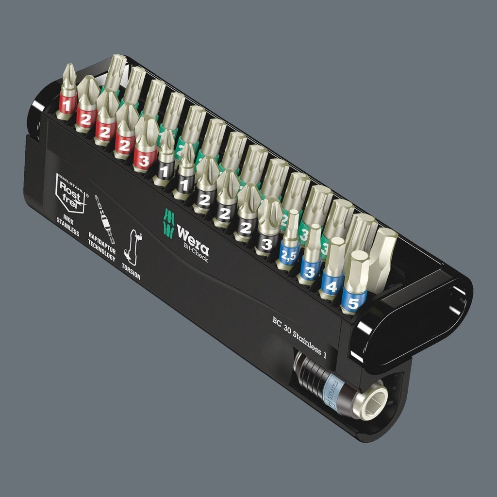 Wera Bit-Check 30 Stainless 1, 30-Pieces