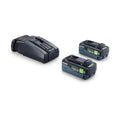 Festool 18V Charger + Batteries Starter Kit w/ (2) TBX 8.0Ah Batteries and SCA 16 Charger (578903)