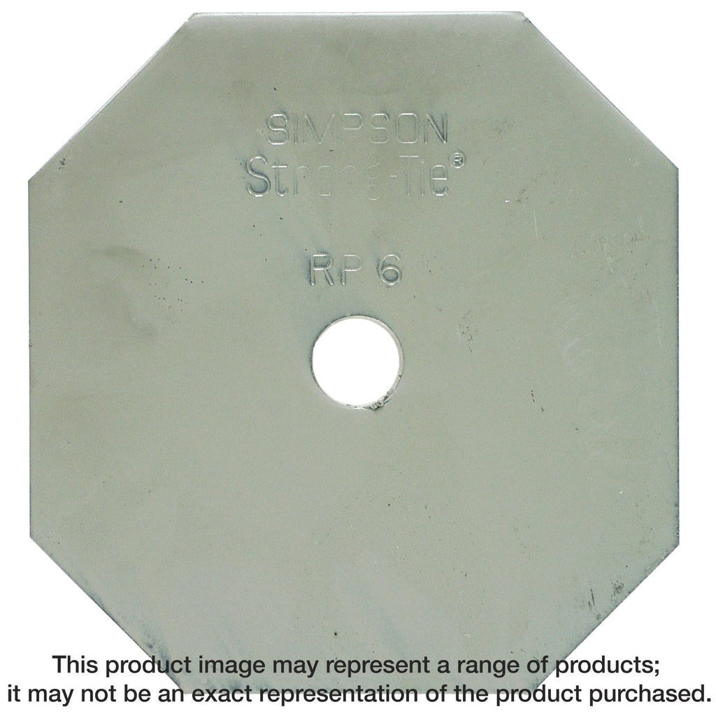 Simpson Strong-Tie RP6 RP6 3/8-in. Steel Retrofit Plate