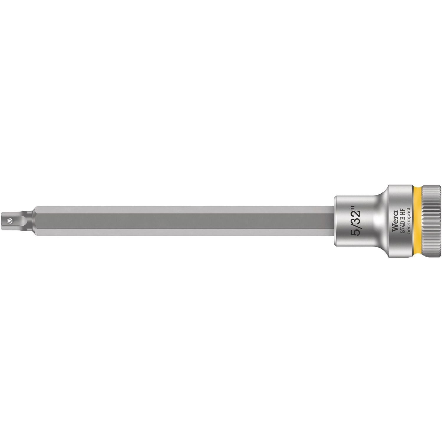Wera 8740 B Hf Zyklop Bit Socket With Holding Function, 3/8-in. Drive, 5/32-in.x107-mm.