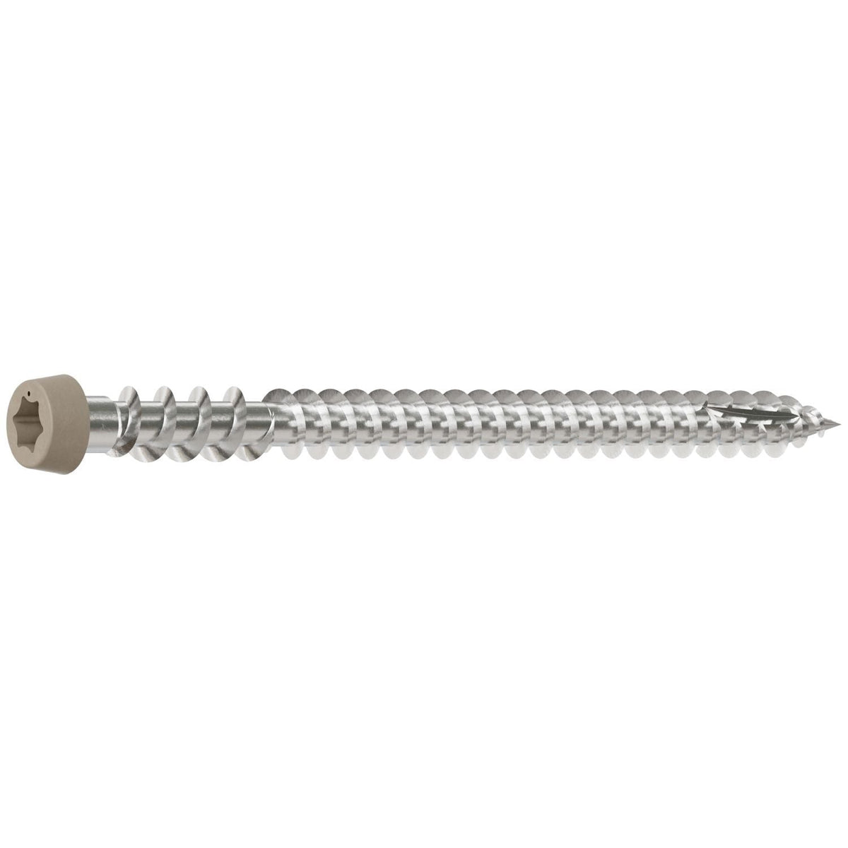 Simpson Strong-Tie DCU234P316GR05 Deck-Drive DCU COMPOSITE Screw, #10 x 2-3/4-in. T20, Type 316, Gray 05, 350-Pack