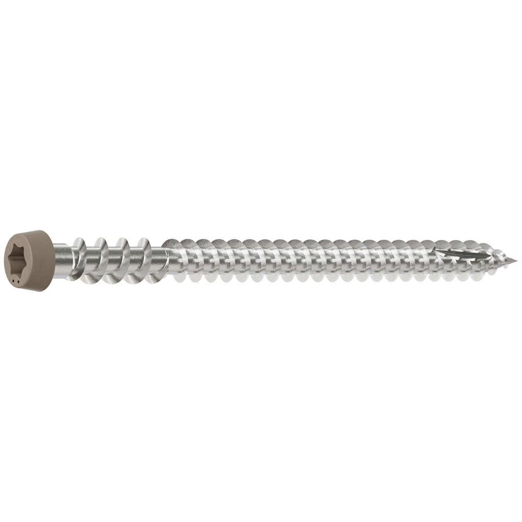 Simpson Strong-Tie DCU234MB305GR01 Deck-Drive DCU COMPOSITE Screw, #10 x 2-3/4-in. T20, Type 305, Gray 01, 1750-Pack