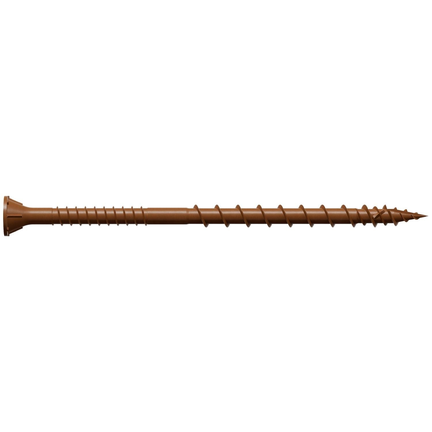 Simpson Strong-Tie DSVR312R1LB Deck-Drive DSV WOOD Screw, #10 x 3-1/2-in. T-25, Flat Head, Quik Guard, Red, 1-lb.