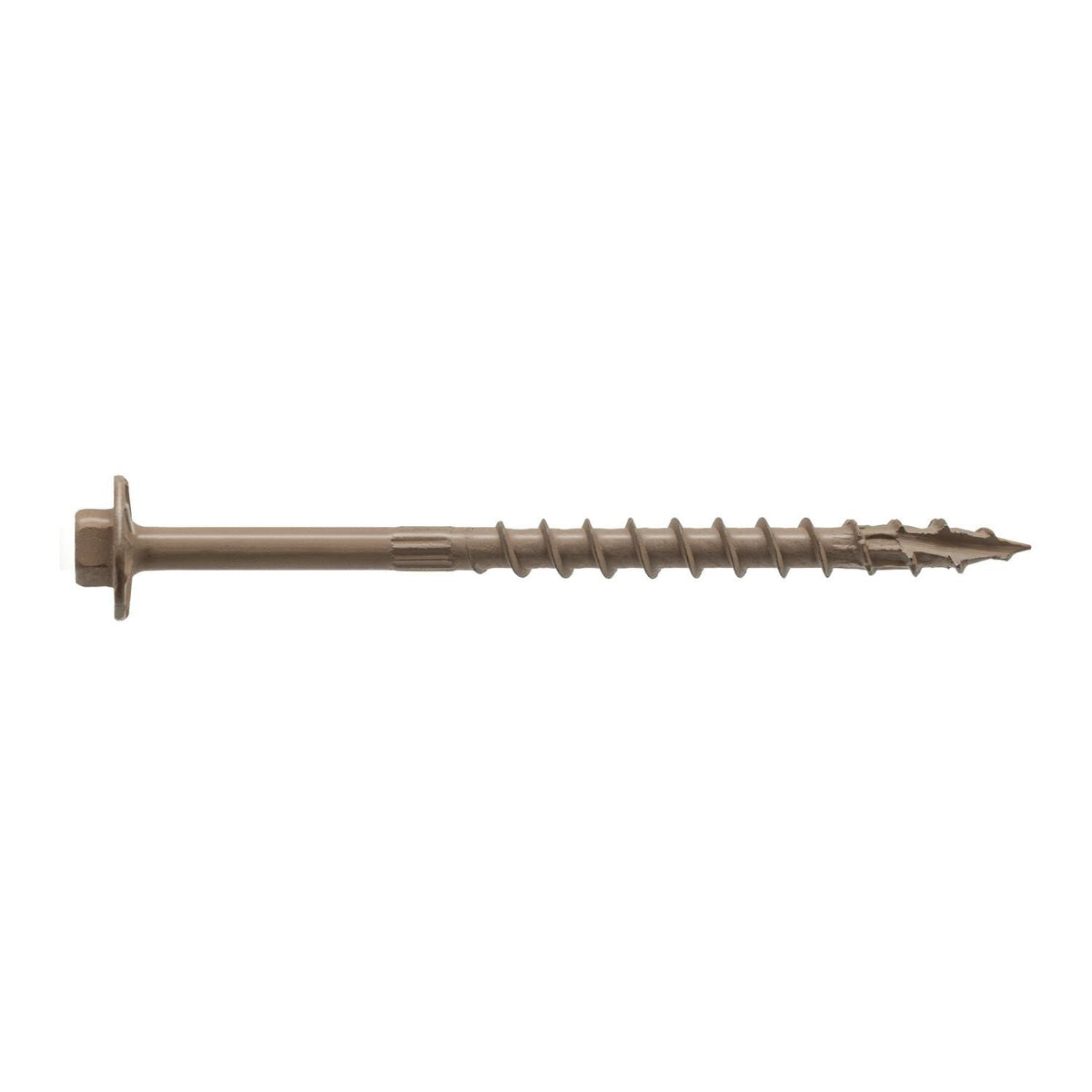 Simpson Strong-Tie SDWH19400DB Strong-Drive SDWH TIMBER-HEX Screw, 0.195-in. x 4-in. 5/16 Hex, DB Coating, 800-Pack