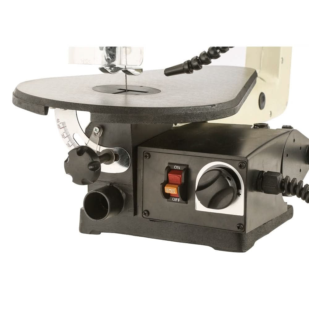 Shop Fox W1870 18-Inch VS Scroll Saw with LED & Rotary Tool Kit