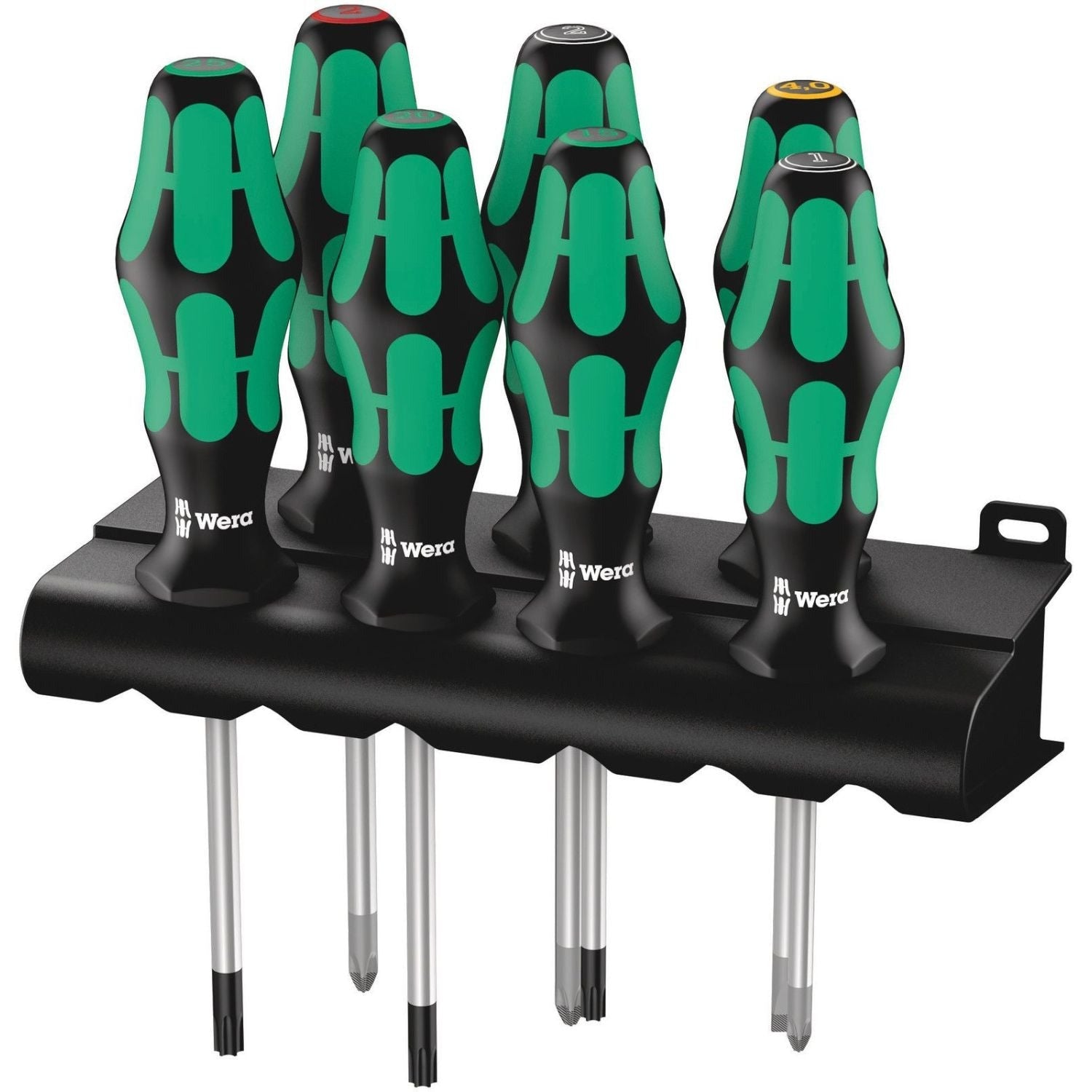 Wera 335/350/367/7 Rack Screwdriver Set Kraftform Plus Lasertip And Rack, 7-Pieces