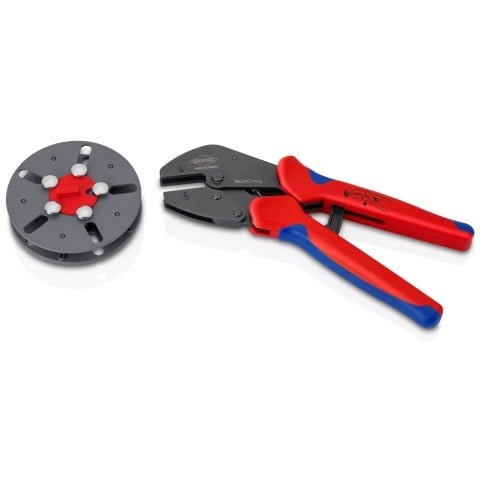 Knipex 9-1/4-in. MultiCrimp Crimping Pliers, Empty Magazine (97 33 LE)