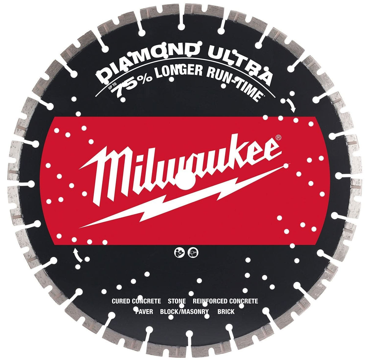 Milwaukee 49-93-7535 12" DIAMOND ULTRA Segmented Turbo, General Purpose Diamond Blade