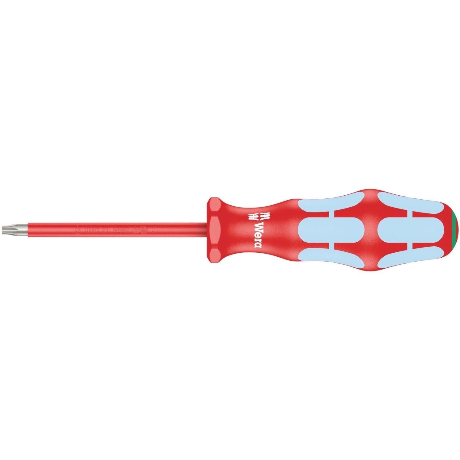 Wera 3167 I VDE Insulated Torx Screwdriver, Stainless Steel, Torx 30x100-mm.