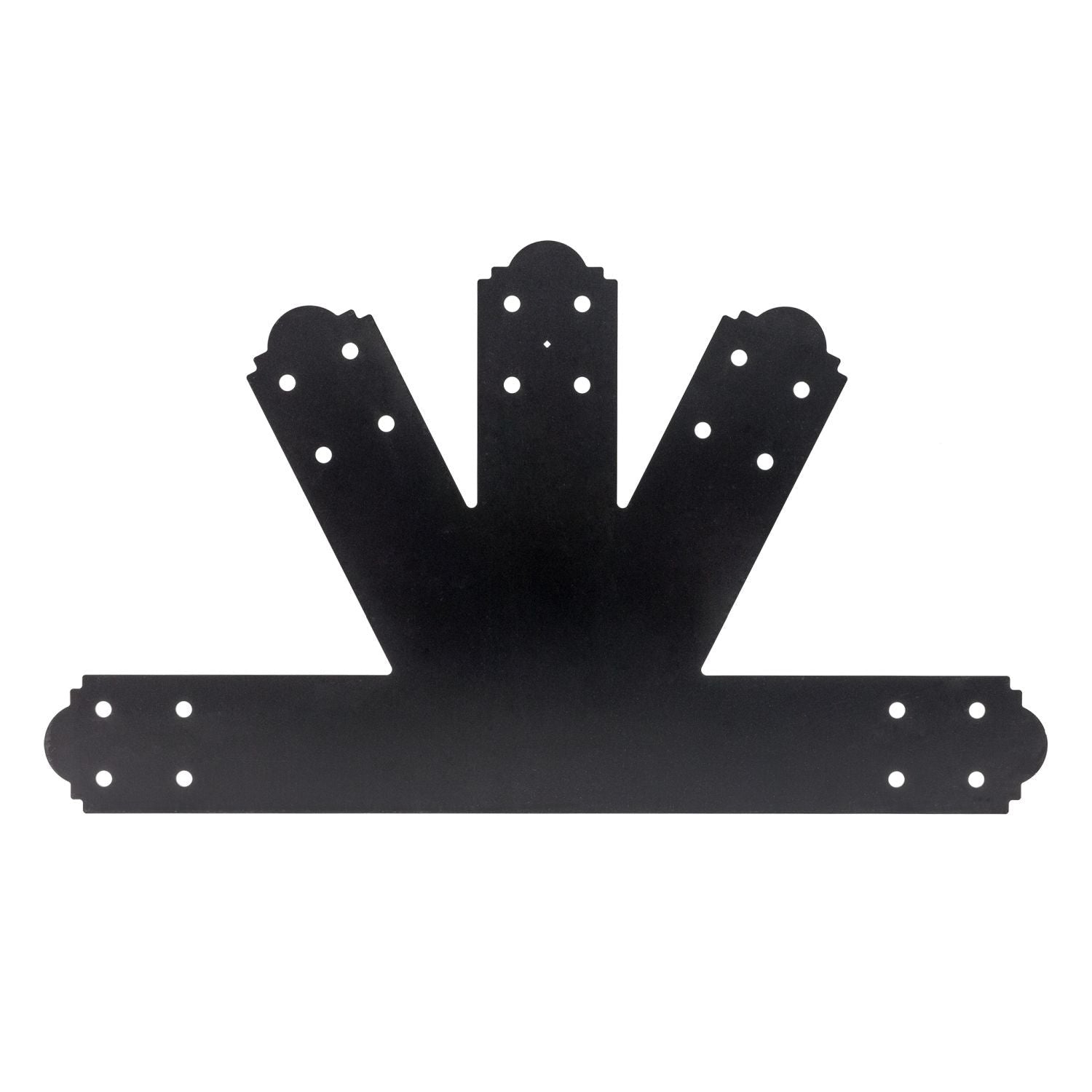 Simpson Strong-Tie APGP612 Outdoor Accents Mission Collection 6:12 Pitch ZMAX, Black Powder-Coated Gable Plate