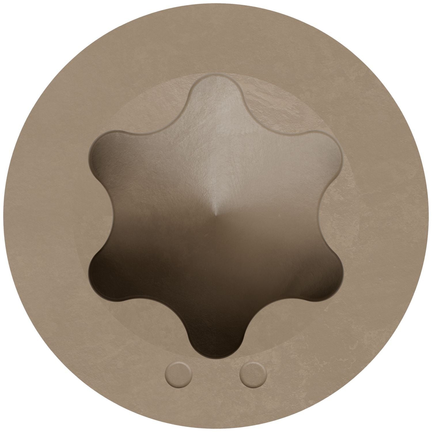 Simpson Strong-Tie S07225FTBTN02 Trim-Head Screw, 6-Lobe Drive, #7 x 2-1/4-in. T-15 Type 305, Tan 02, 1750-Pack
