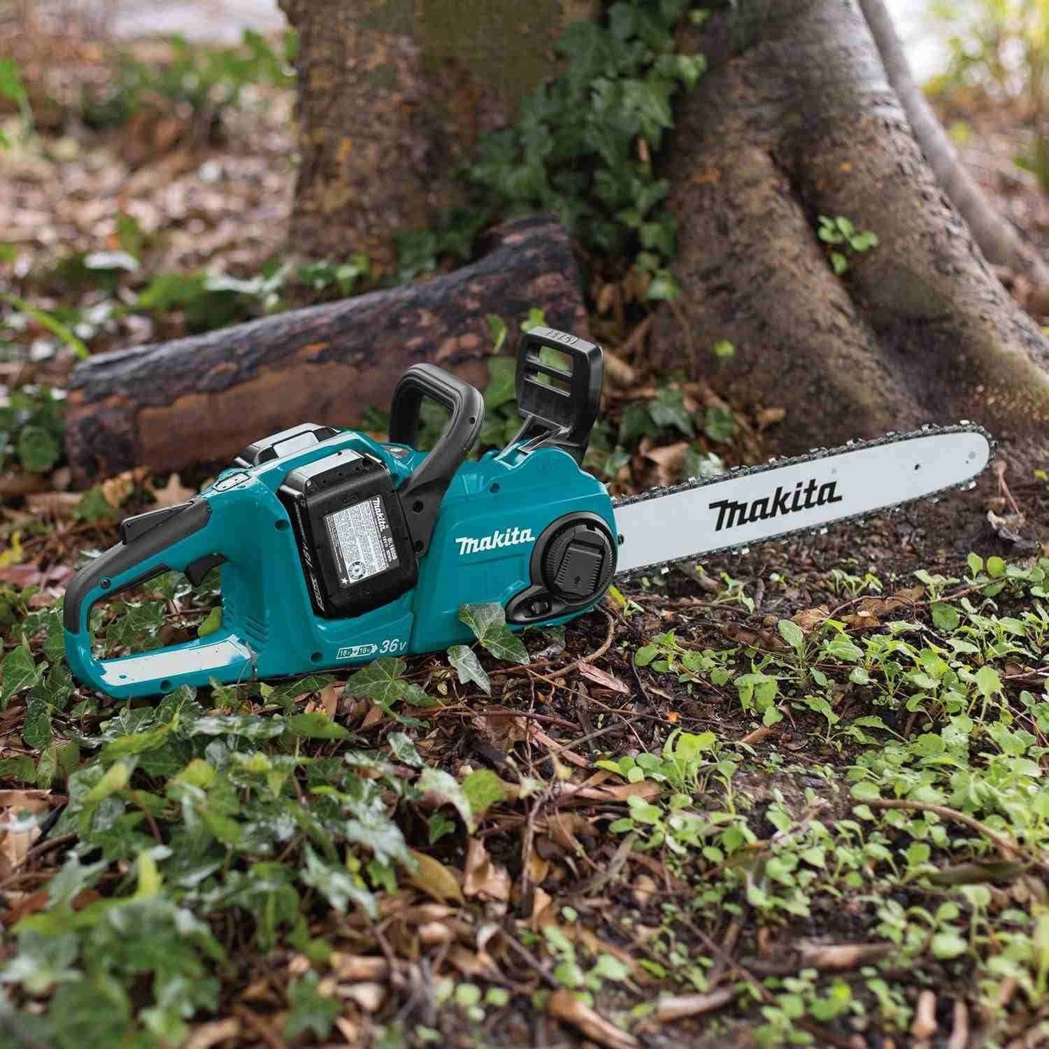 Makita XCU04PT 36V (18V X2) LXT Brushless 16" Chain Saw Kit (5.0Ah)