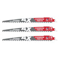 Milwaukee 48-00-5332 9-Inch 3-TPI The AX with Carbide Teeth for Pruning & Clean Wood SAWZALL Reciprocating Saw Blade, 3-Pack