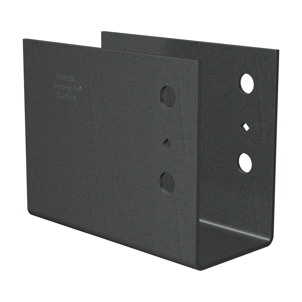 Simpson Strong-Tie ECCO4 ECCO End Column Cap, No Legs, for 4x Beam, 4-in. Height
