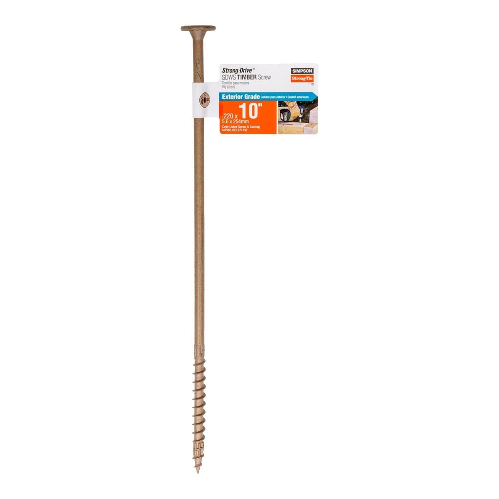 Simpson Strong-Tie SDWS221000DB-RP1 Strong-Drive SDWS TIMBER Screw (Exterior Grade), 0.220-in. x 10-in. T40, Tan