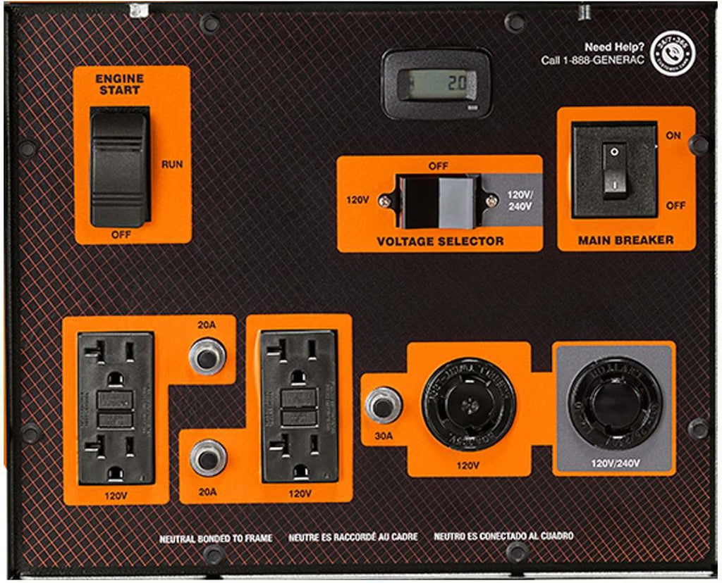 Generac 5000 Watt Electric Start Diesel Portable Generator, CARB (6864)